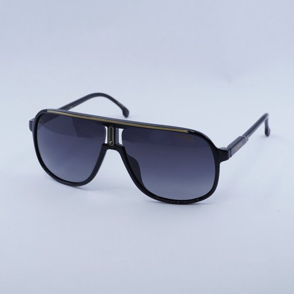🕶️ New Carrera 1047/S 02M2 9O Sunglasses - Black/Gold Frame - Picture 1 of 12
